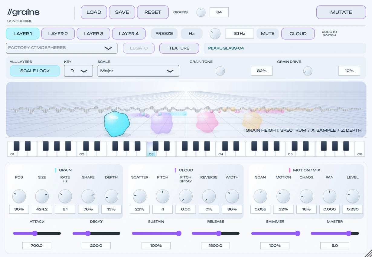 The //grains interface in Cloud mode